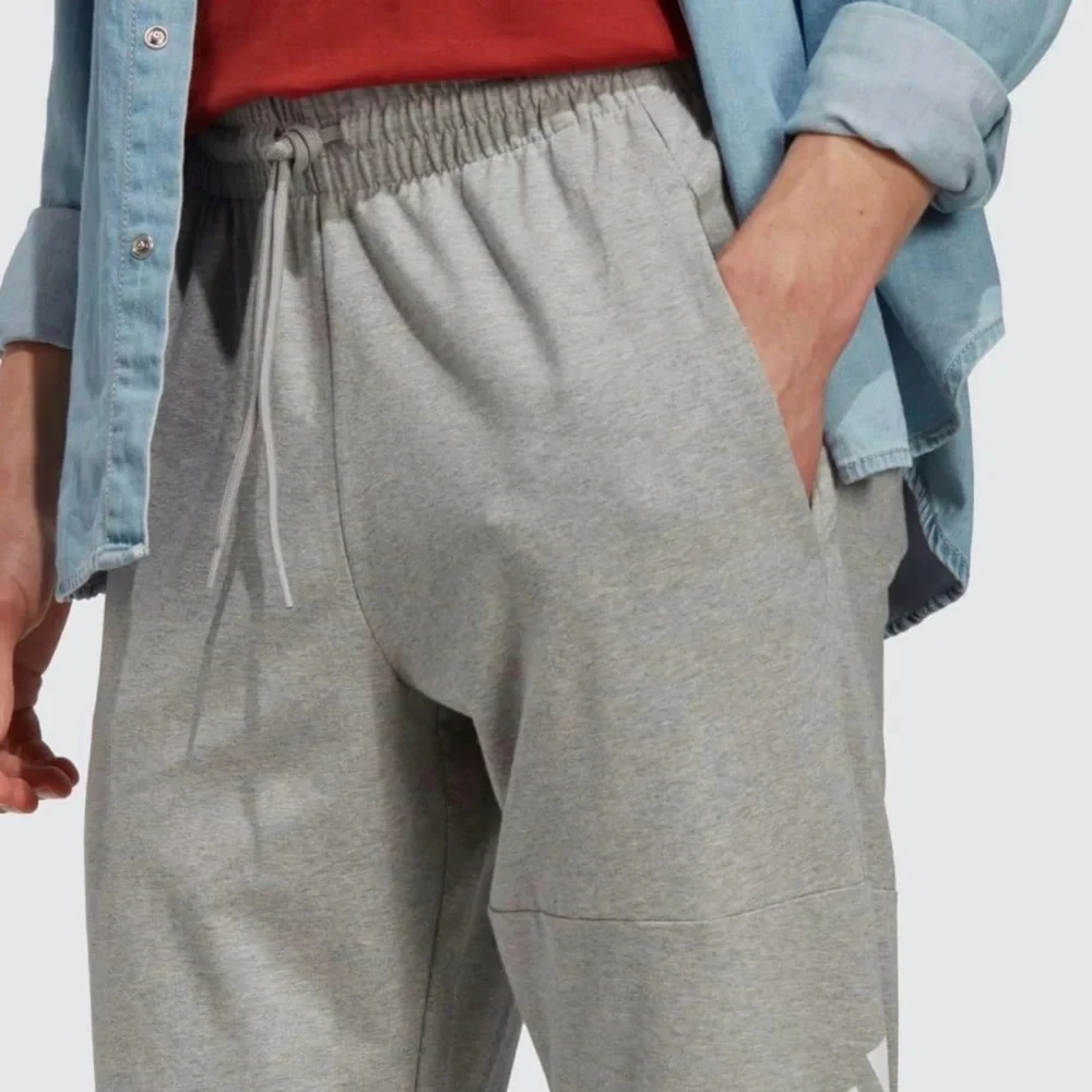 Adidas Essential Fleece Tapered Cuff Pants Sweatpants Joggers Gray Mens Size XL